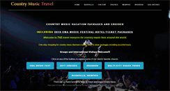 Desktop Screenshot of countrymusictravel.com